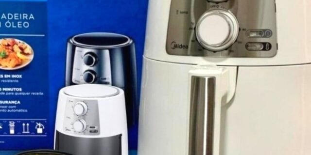 Fritadeira Sem Óleo Air Fryer Midea FRA32 3,5 Litros Branca