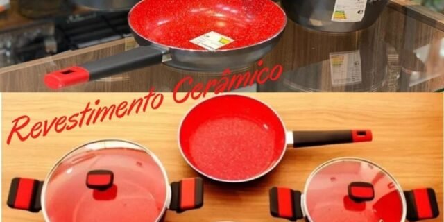 10% de Volta no AME: Jogo de Panelas Diamond com Revestimento Cerâmico 3,0mm 4 peças Class Home