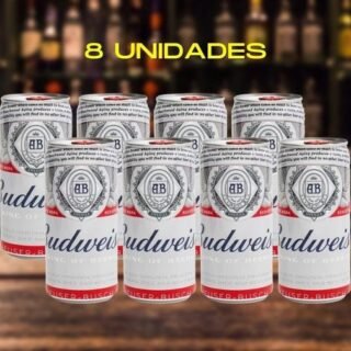 Cerveja Budweiser American Lager 8 Unidades – Lata 269ml