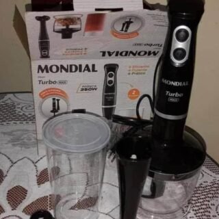 Mixer Mondial Preto e Prata 350W Turbo Max M-13 – 2 Velocidades 110V