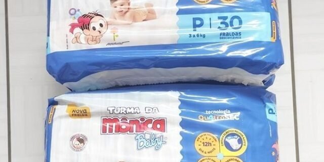 Fralda Turma da Mônica Baby Jumbo