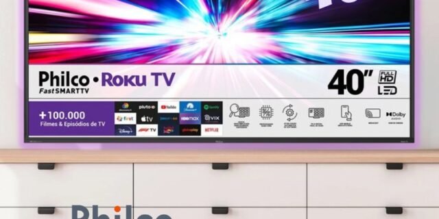 Smart TV Philco 40″ Roku Led HD PTV40G65RCH – Dolby Audio