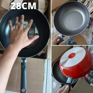 Wok Garlic, 28cm, 4,1 Litros, 28 X 9 Cm, Vermelho, Brinox