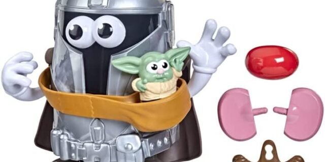 STAR WARS Boneco Pré-escolar Mr. Potato Head – The Mandalorian and the Tot – F4202 – Hasbro, Cores variadas