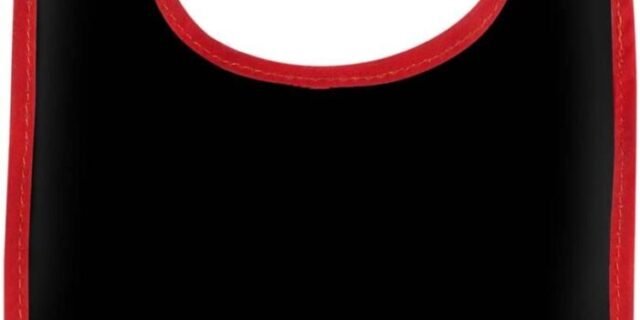 Babador, Mickey Baby, Preto e Vermelho, BABYGO, Multicor