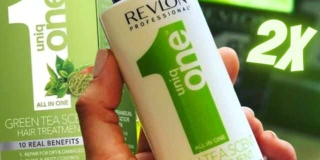 Kit Revlon Uniq One All in One Green Tea – Leave In 150ml 2 Unidades
