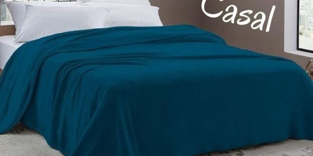 Cobertor Casal Camesa em Microfibra – Verde Petróleo