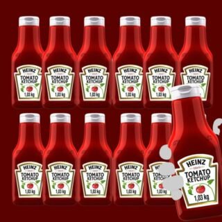 Kit 12 Ketchups Heinz Tradicional 1, 033Kg