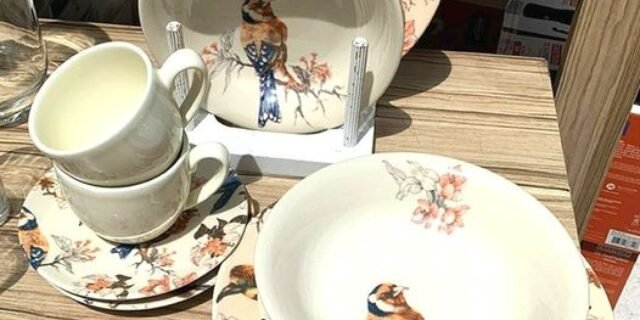 Aparelho de Jantar Chá 20 Peças Haus Cerâmica – Redondo Soho Pássaros