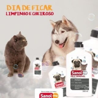 Shampoo e Condicionador Cachorro e Gato – Sanol Dog 500ml (4 Opções)