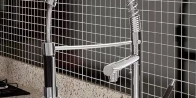 Torneira para Cozinha Gourmet Dupla de Mesa – com Monocomando Cromada Nell AM-2679