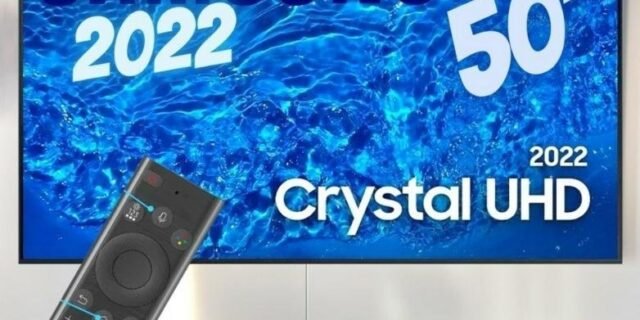 Smart TV Samsung 50″ Crystal UHD 4K 50BU8000 2022 Dynamic Crystal Color Design Air Slim