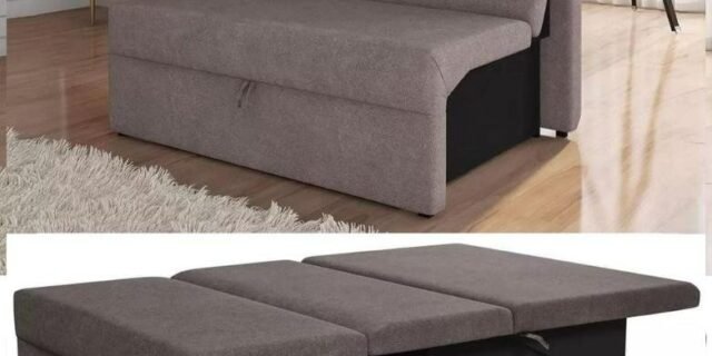 Sofá-cama Casal 2 Lugares Reclinável Suede – Matrix Malu