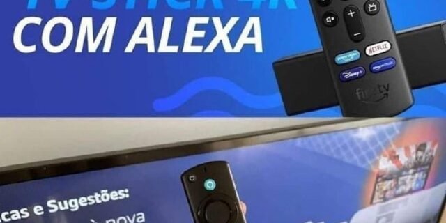 Fire TV Stick 4K com Controle Remoto por Voz com Alexa (inclui comandos de TV) | Dolby Vision