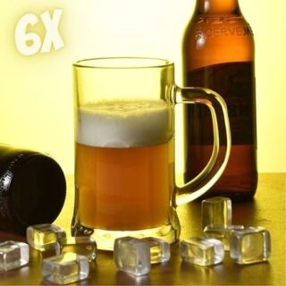 Conjunto Caneca Cerveja e Chopp Frankfurt 565ml 6 peças – Lyor