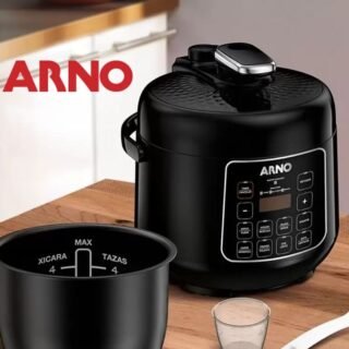 Panela de Pressão Elétrica Arno Digital Compacta PP25