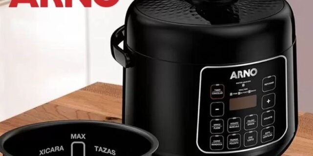 Panela de Pressão Elétrica Arno Digital Compacta PP25