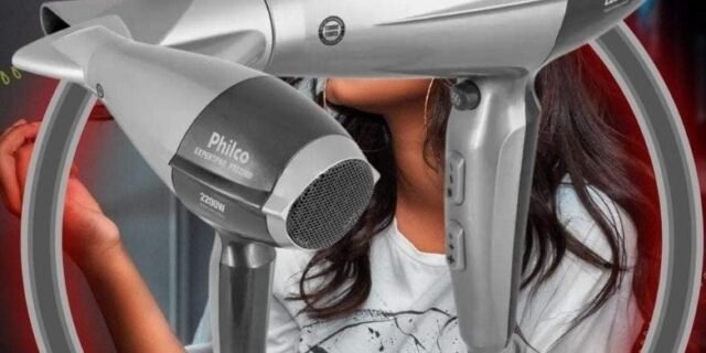 Secador de Cabelo Philco Expertpro PSC 2500 – Cinza Tourmaline Íon 2200W 2 Velocidades