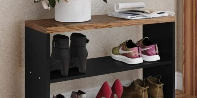 Sapateira Safira New – Preto/Freijó