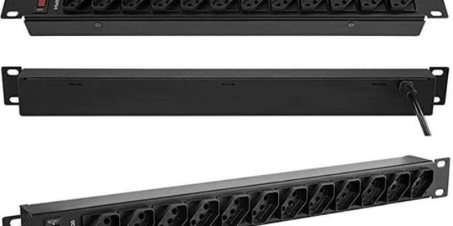 intelbras Protetor Eletrônico com 12 Tomadas para Rack EPR 212 Preto