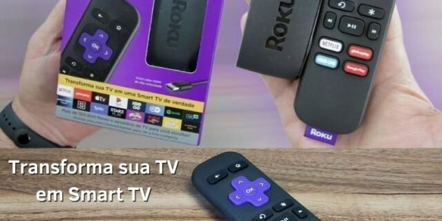 Roku Express – Streaming player Full HD. Transforma sua TV em Smart TV. Com controle remoto e cabo HDMI incluídos