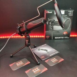 Microfone Streaming GXT 232 Mantis USB com tripé para fluxos no YouTube, Twitch e Facebook – PC e Laptop – Trust Médio