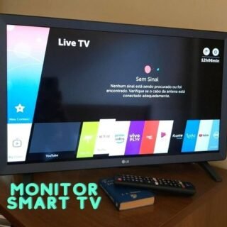 Smart TV LED 24″ Monitor LG 24TL520S, Wi-Fi, WebOS 3.5, DTV Machine Ready