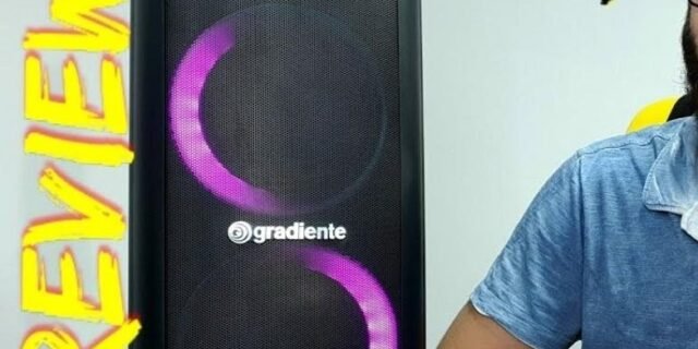 Caixa Amplificada Gradiente Extreme Colors Bass Bomm GCA201 Bluetooth, Rádio FM, USB – 400W