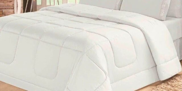 Kit Edredom Aconchego Casa Dona Dupla Face Casal Queen 6 Pçs com Lençol