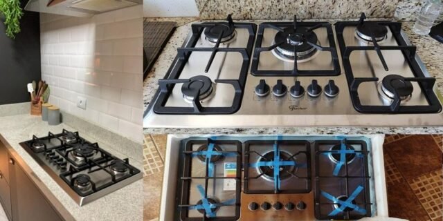 Cooktop 5 Bocas Fischer Infinity Tripla chama Acendimento Super Automático
