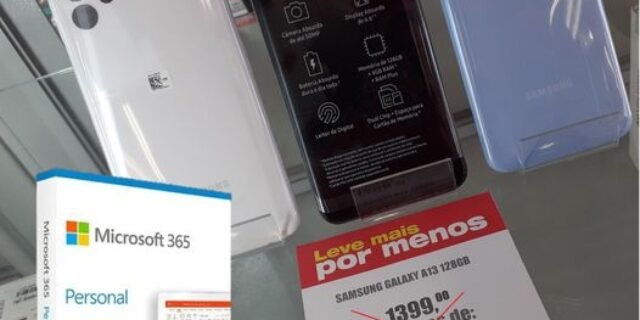 Smartphone Samsung Galaxy A13 128GB 4GB RAM + Microsoft 365 Personal Office 365 1TB