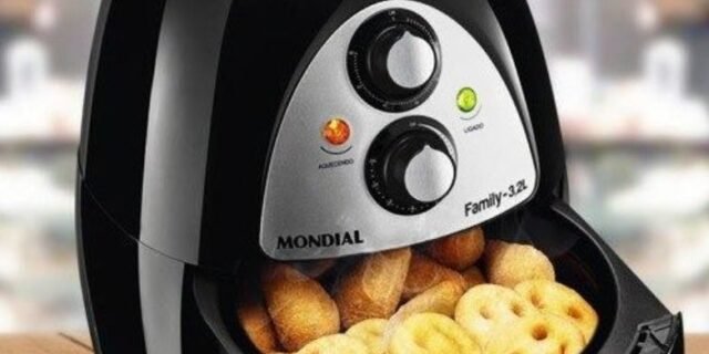 Fritadeira Elétrica Inox Air Fryer Mondial Naf-03-4L – 110V