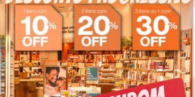 Produtos já em promoção + até 30 % de desconto comprando 3 ou mais unidades