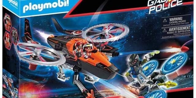 Playmobil – Piratas Polícia Galácticos com Helicóptero, Colorido