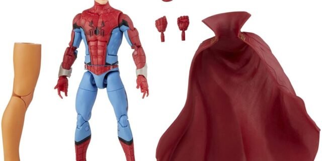 Marvel Legends Series Figura de 15 cm e 1 peça Build-a-Figure – Zombie Hunter Spidey – F0332 – Hasbro, Vermelho e azul