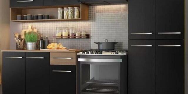 Cozinha Compacta Madesa Emilly Pop Com Armário e Balcão