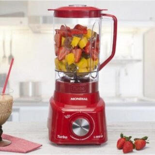Liquidificador Mondial L-99-FR Vermelho – com Filtro 3 Velocidades 550W *SÓ 220V*