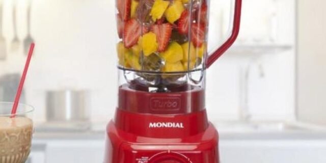 Liquidificador Mondial L-99-FR Vermelho – com Filtro 3 Velocidades 550W *SÓ 220V*