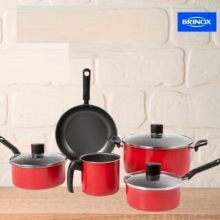 Jogo de Panelas Antiaderente Brinox Garlic 5 peças