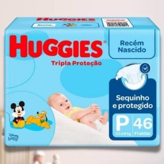 Fralda Huggies Tripla Proteção P – 46 fraldas