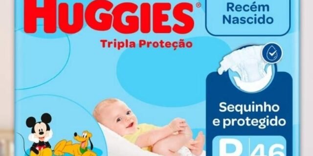 Fralda Huggies Tripla Proteção P – 46 fraldas