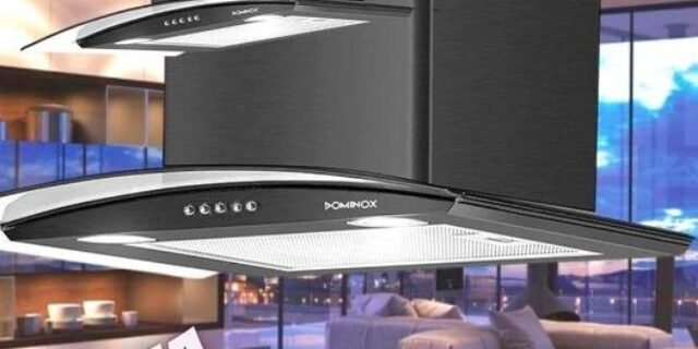 Coifa de Parede Dominox 60cm 4 Bocas – Inox 3 Velocidades Arketto Black