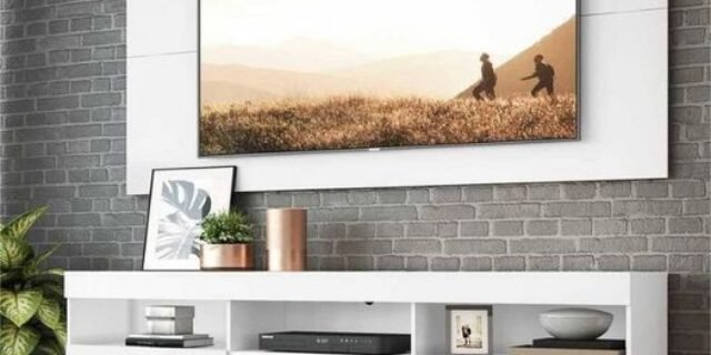 Rack c/ Painel TV 65″ e Pés Retrô Flórida Multimóveis