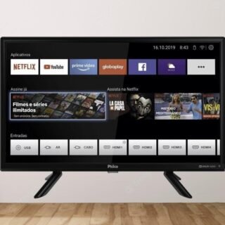 Smart Tv Philco 24″ Resolução Em Hd Fast Smart Com Processador Quadcore – Ptv24g50sn Led
