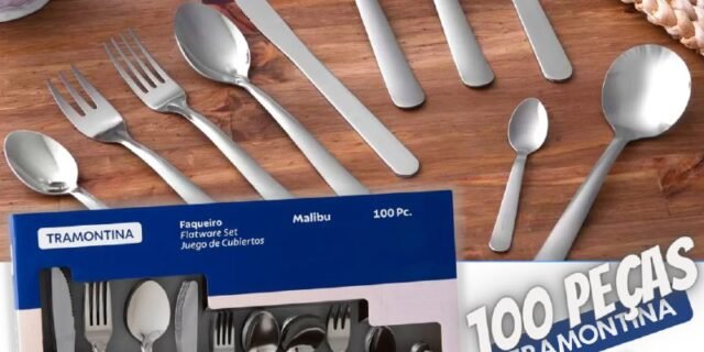 Faqueiro Tramontina Inox 100 Peças – Malibu