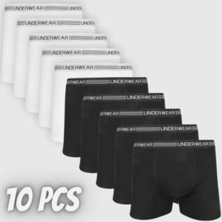 Kit Cueca Boxer Underwear C/ 10 Peças