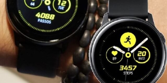 Smartwatch Samsung Galaxy Watch Active 40mm Preto com Tela Super Amoled de 1.1″, Bluetooth, Wi-Fi, GPS, NFC e Sensor de Frequência Cardíaca