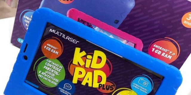 Tablet Multilaser Kid Pad Plus 16GB 7” 3G/Wi-Fi – Android Oreo (Go) Quad-Core com Câmera Integrada (Azul ou Rosa)