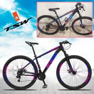 Bicicleta 29 KSW XLT 21 Marchas Freio a Disco Quadro Alumínio MTB (7 Cores)