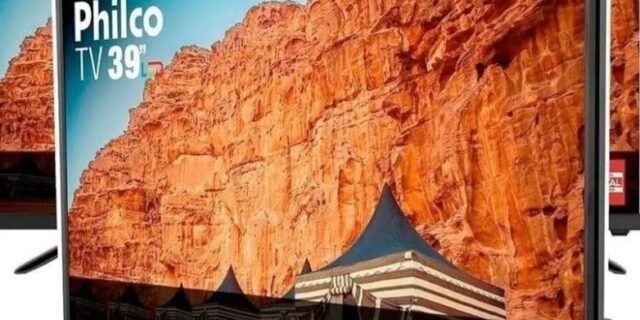 TV LED 39″ Philco HD com Conversor Digital 3 HDMI 1 USB Som Surround 60Hz – Preta